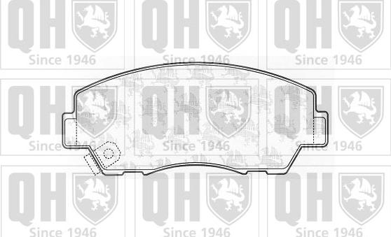 Quinton Hazell BP541 - Гальмівні колодки, дискові гальма autocars.com.ua