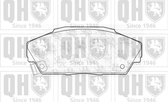 Quinton Hazell BP548 - Гальмівні колодки, дискові гальма autocars.com.ua