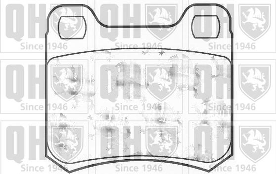Quinton Hazell BP569 - Гальмівні колодки, дискові гальма autocars.com.ua