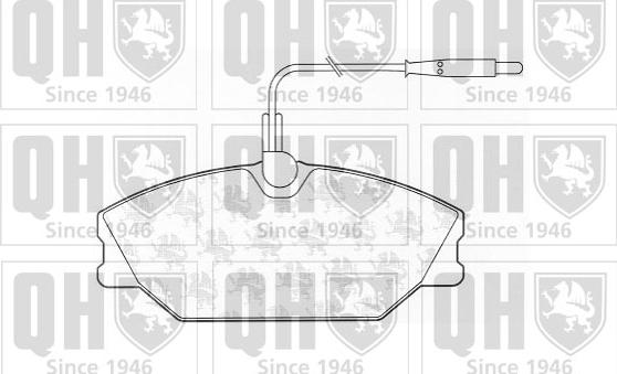 Quinton Hazell BP605 - Гальмівні колодки, дискові гальма autocars.com.ua