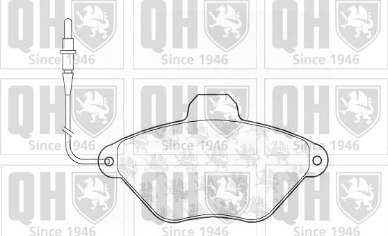 Quinton Hazell BP610 - Гальмівні колодки, дискові гальма autocars.com.ua
