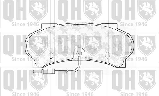 Quinton Hazell BP611 - Гальмівні колодки, дискові гальма autocars.com.ua