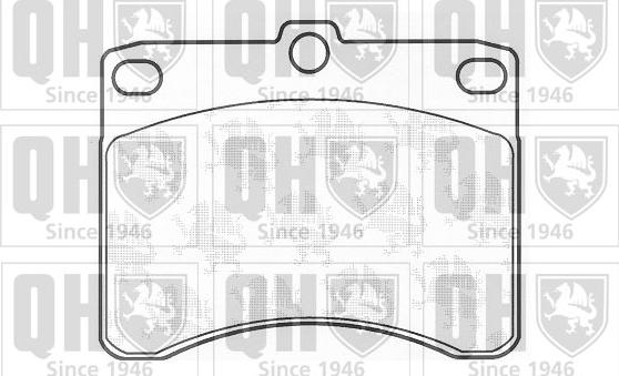 Quinton Hazell BP639 - Гальмівні колодки, дискові гальма autocars.com.ua