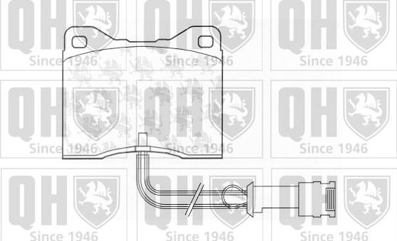 Quinton Hazell BP652 - Тормозные колодки, дисковые, комплект autodnr.net