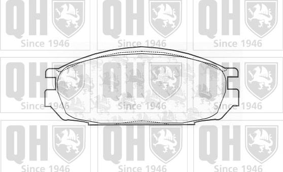 Quinton Hazell BP660 - Гальмівні колодки, дискові гальма autocars.com.ua