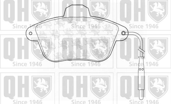 Quinton Hazell BP700 - Гальмівні колодки, дискові гальма autocars.com.ua