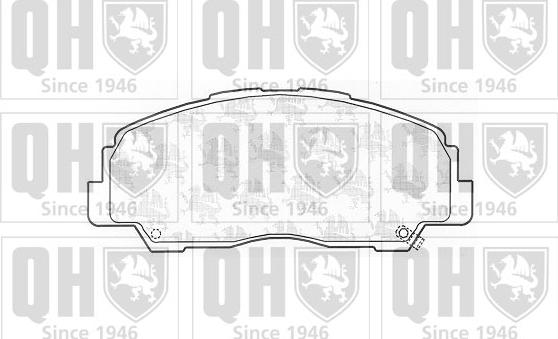 Quinton Hazell BP710 - Гальмівні колодки, дискові гальма autocars.com.ua