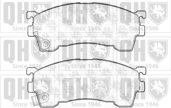 Quinton Hazell BP751 - Гальмівні колодки, дискові гальма autocars.com.ua