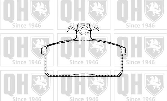 Quinton Hazell BP753 - Гальмівні колодки, дискові гальма autocars.com.ua