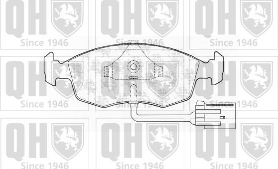 Quinton Hazell BP760 - Гальмівні колодки, дискові гальма autocars.com.ua