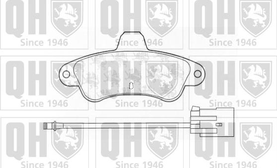 Quinton Hazell BP767 - Гальмівні колодки, дискові гальма autocars.com.ua