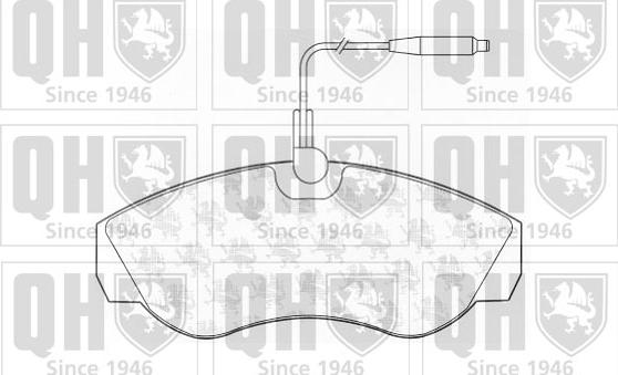 Quinton Hazell BP811 - Гальмівні колодки, дискові гальма autocars.com.ua