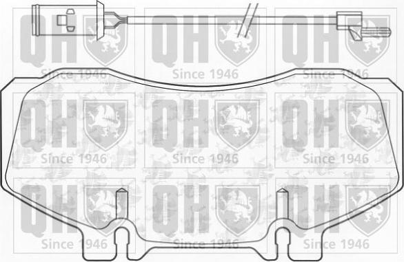 Quinton Hazell BP838 - Гальмівні колодки, дискові гальма autocars.com.ua