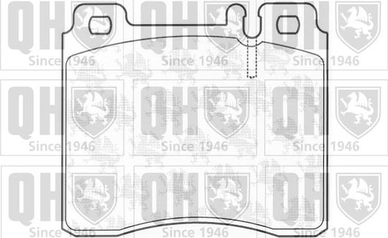 Quinton Hazell BP844 - Гальмівні колодки, дискові гальма autocars.com.ua