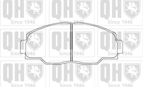 Quinton Hazell BP855 - Гальмівні колодки, дискові гальма autocars.com.ua