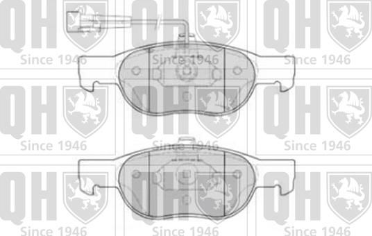 Quinton Hazell BP860 - Гальмівні колодки, дискові гальма autocars.com.ua