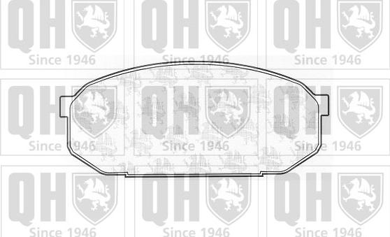 Quinton Hazell BP933 - Гальмівні колодки, дискові гальма autocars.com.ua