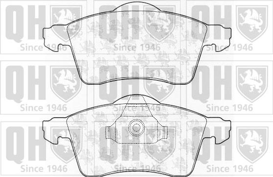 Quinton Hazell BP974 - Тормозные колодки, дисковые, комплект avtokuzovplus.com.ua