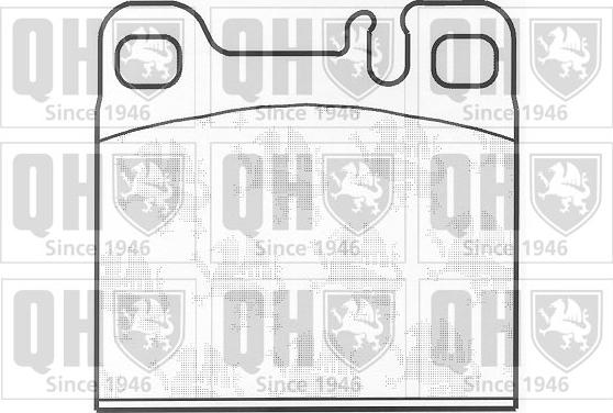 Quinton Hazell BP994 - Гальмівні колодки, дискові гальма autocars.com.ua