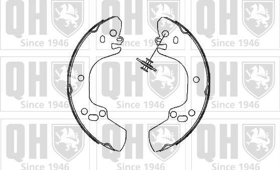 Quinton Hazell BS1031 - Комплект тормозных колодок, барабанные avtokuzovplus.com.ua