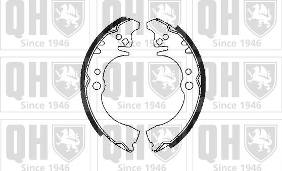 Quinton Hazell BS1036 - Комплект тормозных колодок, барабанные autodnr.net