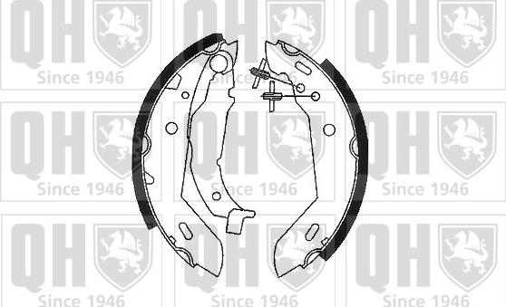 Quinton Hazell BS1043 - Комплект тормозных колодок, барабанные autodnr.net