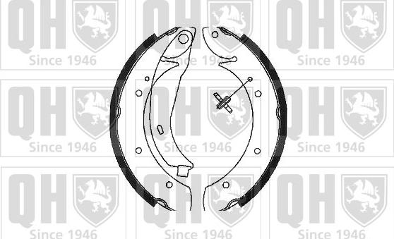 Quinton Hazell BS1075 - Комплект гальм, барабанний механізм autocars.com.ua