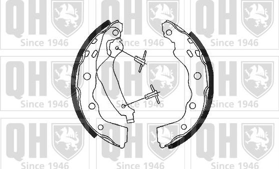 Quinton Hazell BS1084 - Комплект тормозных колодок, барабанные avtokuzovplus.com.ua
