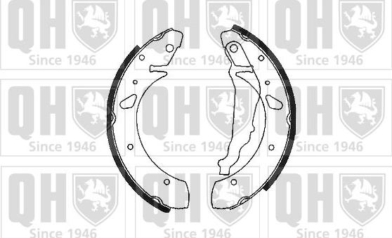 Quinton Hazell BS1085 - Комплект тормозных колодок, барабанные autodnr.net