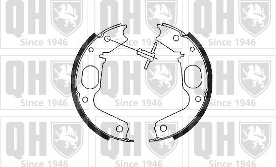 Quinton Hazell BS1096 - Комплект тормозов, ручник, парковка autodnr.net