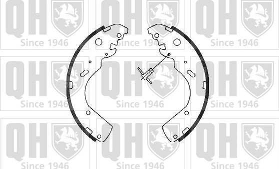 Quinton Hazell BS1104 - Комплект тормозных колодок, барабанные avtokuzovplus.com.ua