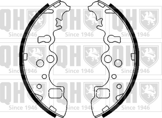 Quinton Hazell BS1105 - Комплект тормозных колодок, барабанные avtokuzovplus.com.ua