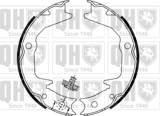 Quinton Hazell BS1138 - Комплект тормозов, ручник, парковка avtokuzovplus.com.ua