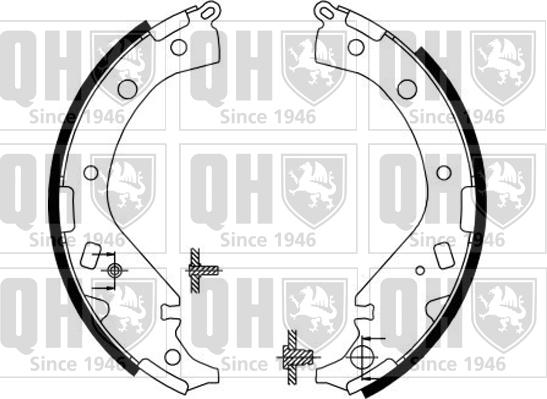 Quinton Hazell BS1147 - Комплект тормозных колодок, барабанные avtokuzovplus.com.ua