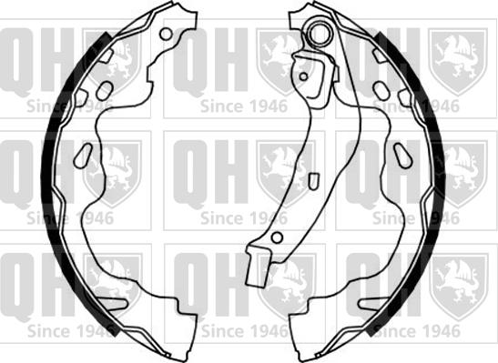 Quinton Hazell BS1155 - Комплект тормозных колодок, барабанные avtokuzovplus.com.ua