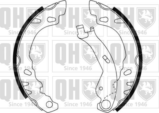 Quinton Hazell BS1166 - Комплект гальм, барабанний механізм autocars.com.ua