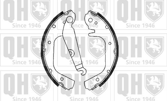 Quinton Hazell BS514 - Комплект тормозных колодок, барабанные avtokuzovplus.com.ua
