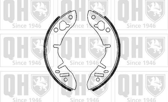 Quinton Hazell BS525 - Комплект гальм, барабанний механізм autocars.com.ua