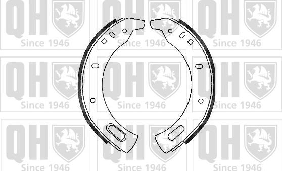 Quinton Hazell BS580 - Комплект гальм, барабанний механізм autocars.com.ua