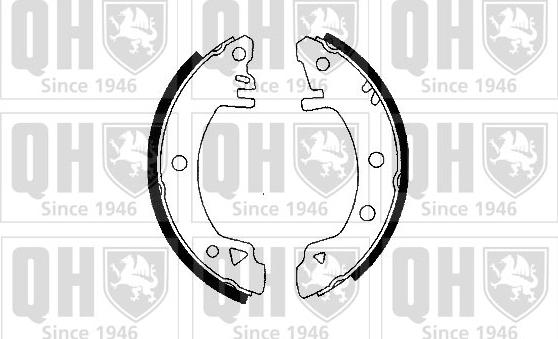 Quinton Hazell BS631 - Комплект гальм, барабанний механізм autocars.com.ua