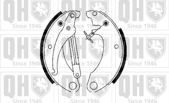 Quinton Hazell BS650 - Комплект тормозных колодок, барабанные avtokuzovplus.com.ua