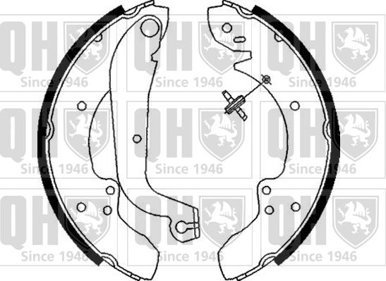 Quinton Hazell BS688 - Комплект тормозных колодок, барабанные autodnr.net