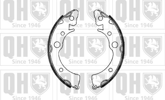Quinton Hazell BS689 - Комплект гальм, барабанний механізм autocars.com.ua