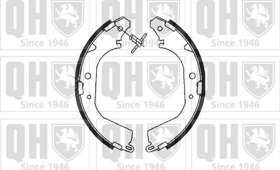 Quinton Hazell BS761 - Комплект гальм, барабанний механізм autocars.com.ua