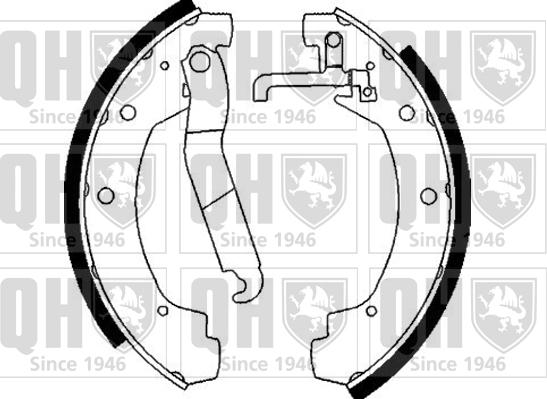 Quinton Hazell BS863 - Комплект тормозных колодок, барабанные avtokuzovplus.com.ua