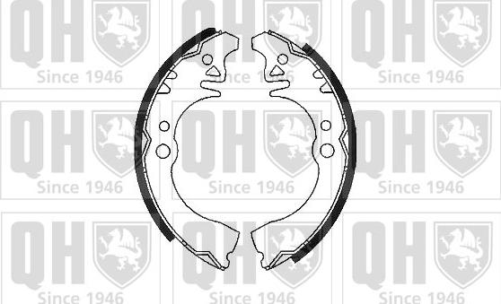 Quinton Hazell BS915 - Комплект гальм, барабанний механізм autocars.com.ua