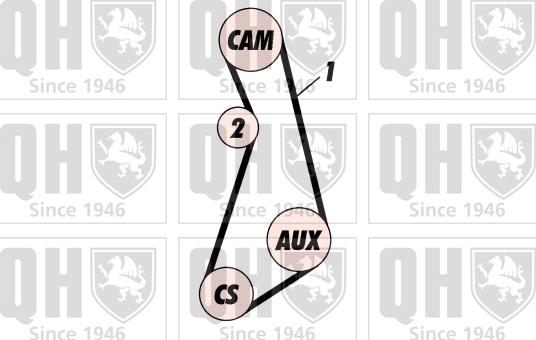 Quinton Hazell QBK131P - Комплект ремня ГРМ autodnr.net