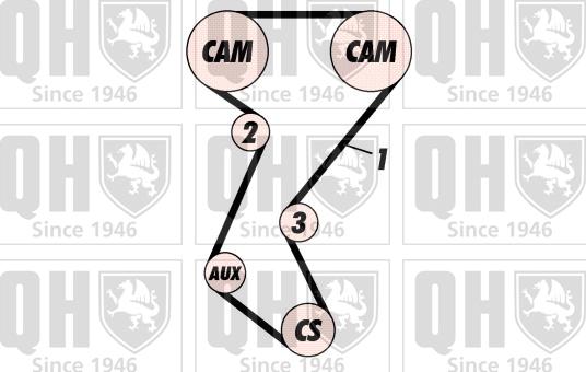 Quinton Hazell QBK248 - Комплект ремня ГРМ avtokuzovplus.com.ua