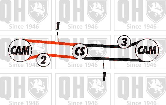 Quinton Hazell QBK275 - Комплект ременя ГРМ autocars.com.ua