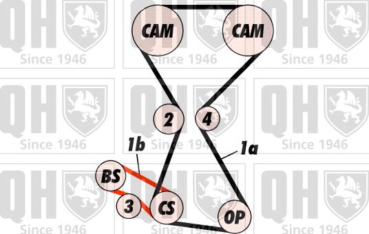 Quinton Hazell QBK423 - Комплект ремня ГРМ avtokuzovplus.com.ua